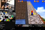 『スーパーマリオ64』をドラムを使ってクリアする猛者が現れる！奇人すぎるだろｗｗｗｗｗｗｗ