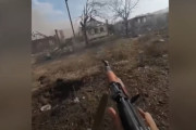 そのままFPSのゲーム動画…バフムトでウクライナ兵が撮影！