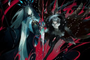 【FGO】女王モルガン＆黒オベロンイラスト！！　ダークな感じの二人、最高です！