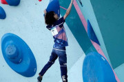 クライミング森秋彩（154cm）、第一課題が何をどうやっても届かない位置にあったため0点でメダル逃す