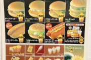 2000年のマクドナルドのメニュー表ww！！！！！！！！！！