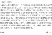 ◆悲報◆一部の日本代表ファン「スペイン戦、大敗しろ日本代表！未来のために」という境地に達してしまう?