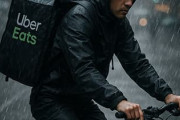 大雨の中ウーバーやってるんだけど