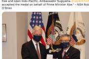 【トランプ大統領】安倍前首相に勲章　“インド太平洋構想”で　30年以上ぶり　印豪の首脳にも