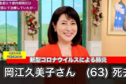 【訃報】女優の岡江久美子さん（63）が新型コロナによる肺炎で死去　きょう午前都内の病院で　★2