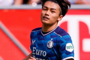 上田綺世、フェイエノールトで公式戦初ゴール！華麗な反転から左足でフィニッシュ