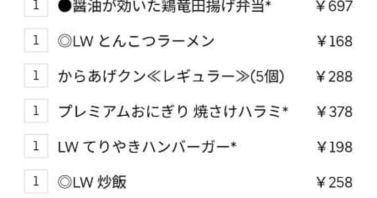 【画像】ウーバーイーツでローソン注文したったwwwww