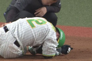 阪神梅野、左手への死球で途中交代　144キロ直撃で倒れ込み悶絶…場内騒然
