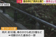 大阪市内の川沿いの遊歩道でポリ袋に入ったバラバラ遺体が見つかる