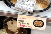 【悲報】日本、貧しくなりすぎて「焼肉のタレかけ弁当(268円)」が爆誕してしまう