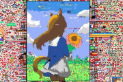 「ウマ娘の追悼アートを作ってみた」世界地図に描けるドット絵サイトが話題にPart2