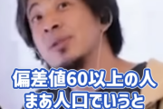 ひろゆき「国民民主党の主張は偏差値60以上じゃないと理解されない」