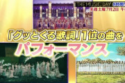 櫻坂46「THE MUSIC DAY 2022」伝説のアイドル×坂道コラボ企画コーナーにも出演！当日は「グッとくる歌詞」1位の曲も披露