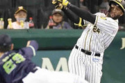 阪神・ロハス　代打で千“金”同点弾「ビッグマネー！」佐藤輝の100万円ポーズにニッコリ