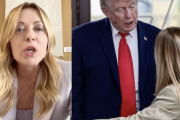 【TACO悲報】トランプ「メローニが写真撮影を懇願。可哀想だから撮ってあげた」メローニ「捏造。同盟国に何言ってんの？敵国指導者には寛容なくせに」→伊外相の訪米中止