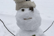 【画像】ワイが作った雪だるま