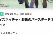 【35歳のバースデードネーション】ナイスネイチャ　募集開始から半日も経たず目標額達成！