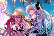 【FGO】水着のモルガン様＆トリ子！！　この母娘の水着いいです！