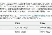 「Amazonプライム」会費、値上げ　年額4900円→5900円に