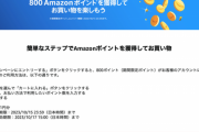 【緊急】Amazonから８００円もらえたやつおるか？　Amazonが謎の８００円配り始める