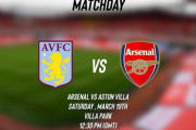 ◆プレミア◆30節 ヴィラ×アーセナル アーセナル後半ピンチ続出も耐えサカGの1点を守りきり勝利！