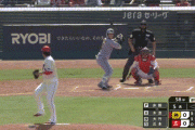 【広島対阪神11回戦】阪神、５回表２アウト一塁から木浪のタイムリーツーベースで１点先制！！！！！！！！！！！！