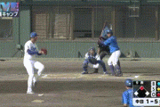 【練習試合中日対DeNA】中日・村松、守備でイレギュラーした打球が顔面に直撃して負傷交代…