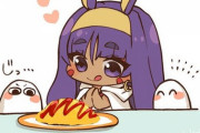 【FGO】ミニなニトちゃんイラスト！！　オムライス美味しそうです！