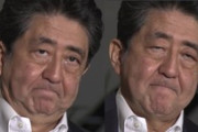 【悲報】安倍総理のトイレでの表情が画像流出