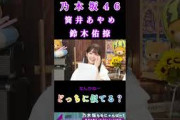【筒井あやめ鈴木佑捺】『両親どっち似？？』#筒井あやめ #鈴木佑捺 #乃木坂46