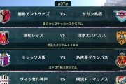 ◆Ｊ１◆37節 ACL争い4試合 横浜FMが神戸を破り、名古屋がC大阪に破れ2位3位確定！4位争いは鹿島が鳥栖破り4位浮上！浦和AT清水に失点ACLは天皇杯次第に