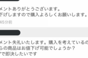 【悲報】メルカリでワイが値下げ交渉した服、誰かに買われてしまう