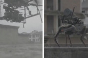銃を持ったロボット犬がドローンから降り立つ。ディストピアな未来を暗示する映像が話題に