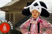 中国・ミャオ族のヘッドドレス　海外の反応