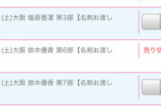 【朗報】チーム8新静岡・鈴木優香ちゃん、横浜に続き大阪でも握手会完売！
