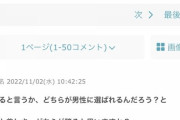 【悲報】ガルちゃん民「ブスの20代女子と美人な40代女子、どっちが選ばれる？」←結果w