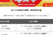 povo2.0､データ使い放題トッピングの福袋を販売 3回660円と10回1980円