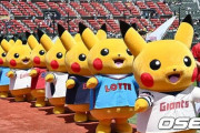 韓国人「釜山の野球場にピカチュウ登場！ロッテ・ジャイアンツの試合にピカチュウパレードが行われる！」　
