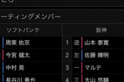 阪神さんソフトバンク相手に舐めプするwwwwwwwwwwww