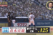 【球辞苑】ヤクルト青木、デーゲームに弱かった