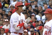 大谷翔平、第1打席の内野安打で6試合連続ヒット！