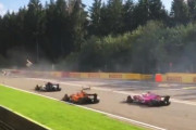 F2ベルギーGPで起きた激しいクラッシュを観客が撮影していた動画がヤバい。