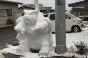 外国人「日本は雪だるまを作る時も本気すぎるよ・・・・」