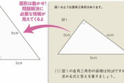 【悲報】小６、直角三角形の面積を求める問題で４５％が不正解・・・