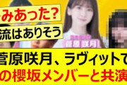 菅原咲月、ラヴィットであの櫻坂メンバーと共演へ【乃木坂46・乃木坂配信中・乃木坂工事中】