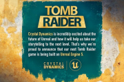 最新作『トゥームレイダー』Unreal Engine5で開発中！公式Twitterにて発表
