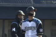【トライアウト】元日ハム岸里、第1打席は森福から空振り三振