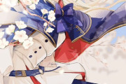 【FGO】桜とキャストリアイラスト！！　桜の花が似合いますね！