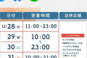 【朗報】はま寿司さん、年末年始も休まず営業へ！