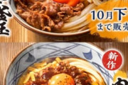 【朗報】チーズ牛丼のうどん版、丸亀製麺にて販売開始